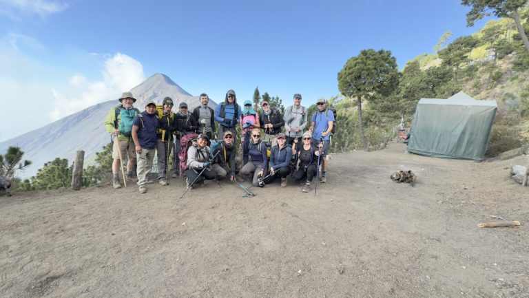 group hike in guatemala acatenango volcano